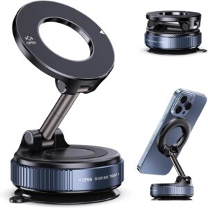 WALLVIEW TECH 2026 Upgraded Vacuum Magnetic Car Phone Holder